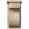 Ekena Millwork Del Monte Rough Sawn Corbel w/Backplate, Douglas Fir, 8"W x 12"D x 16"H COR08X12X16DEL01RDF - alternate 2